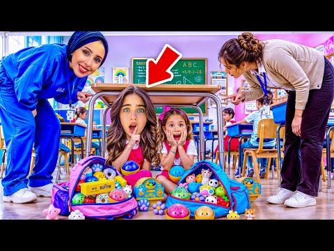 ELIF SINEM CAUGHT AT SCHOOL !! FORBIDDEN SQUISHY FOUND IN MY BAG !!