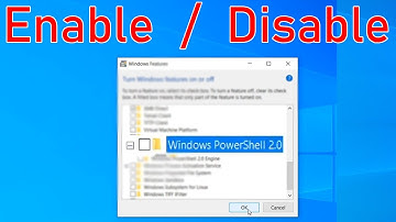 How to Disable or Enable PowerShell 2.0 Service on Windows 10