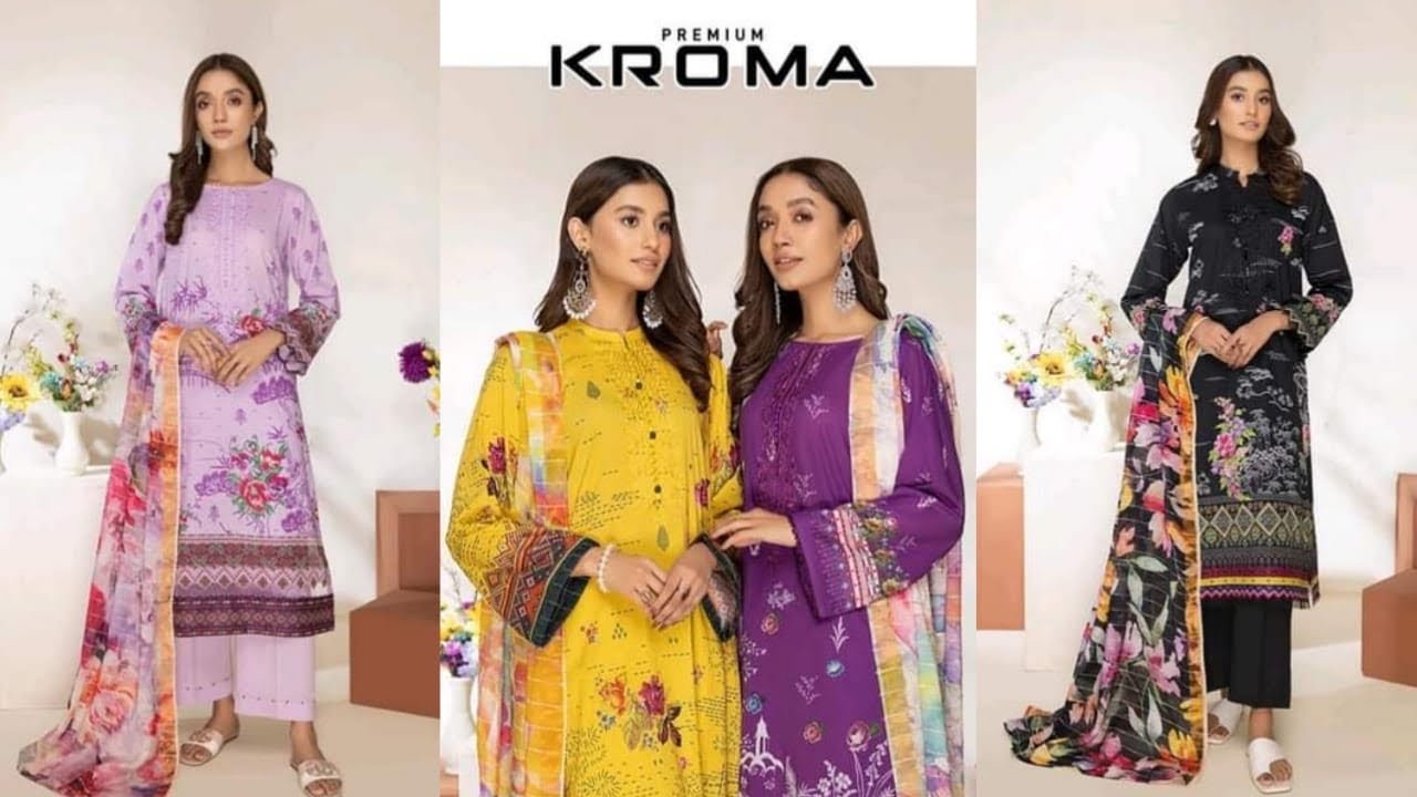 Kroma by Gulljee Vol 5 Cotton Dupatta with Golden Border 2023 | Kroma Vol 5