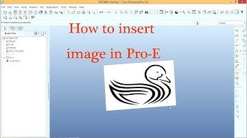 how to insert/add image in pro/e.  /by BE COOL