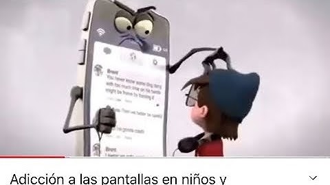 Adicción a las pantallas en niños y adolescentes animación creada por Brent Forrest y Tobias Schlage