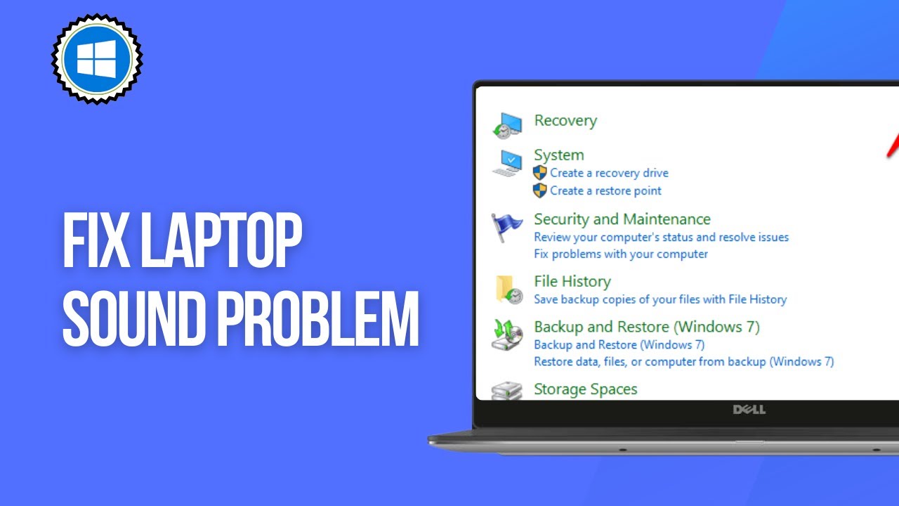 How to Fix Laptop Sound Problem