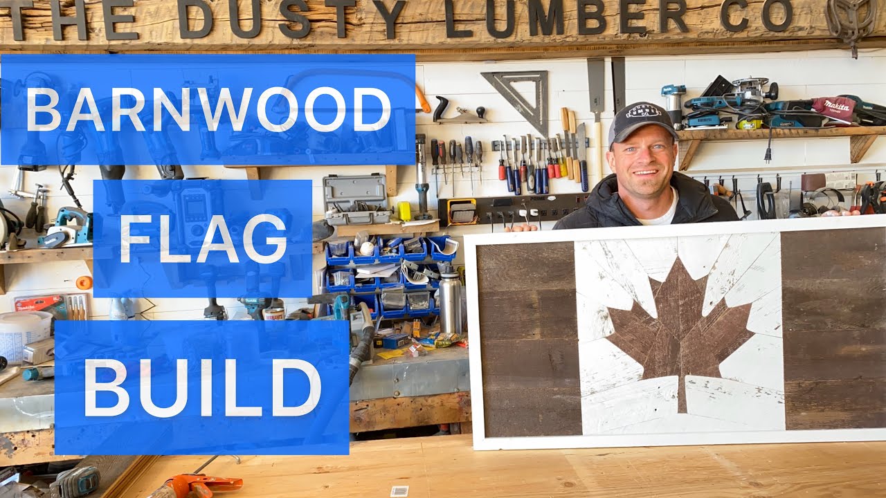 How to make a Canadian barnwood flag