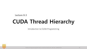 [MP] CUDA Thread Hierarchy (Introduction to CUDA Week1-3) / CUDA 강의