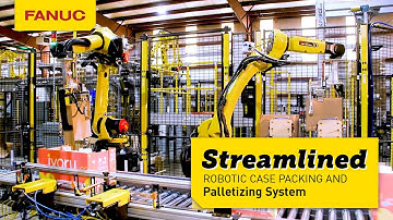 Streamlined Robotic Case Packing and Palletizing System