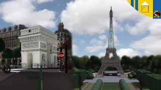 Bloxburg tour: Paris in BLOXBURG!! | Recreating Paris | Collab with @itsFloatie