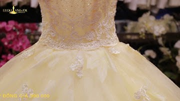 Váy cưới búp bê sắc vàng duyên dáng | Chụp Ảnh Cưới Chuyên Nghiệp Tại HCM