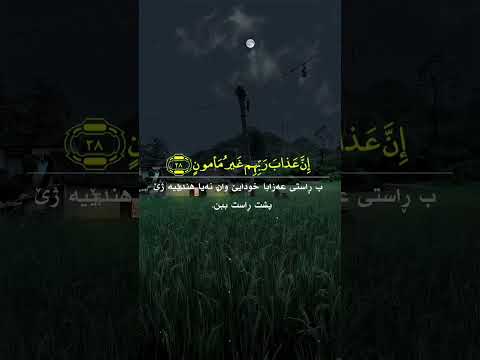 سورة المعارج من آية ١١ الى ٣٤ القارئ الشيخ يوسف العيدروس