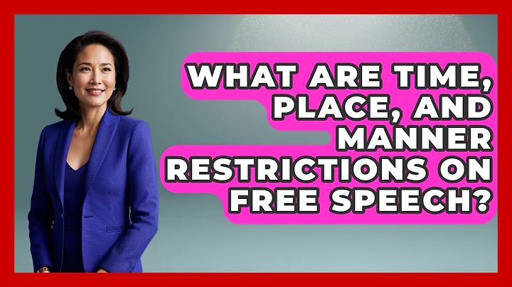 What Are Time, Place, And Manner Restrictions On Free Speech? - The Ethical Compass