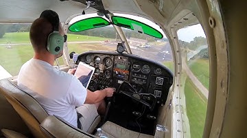 Short field landing TOO FAST with SMOOTH RECOVERY. Piper Cherokee 140 single engine aircraft.