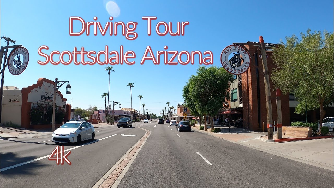 Driving in Downtown Scottsdale | 4K Arizona Drive Scenic Tour - YouTube