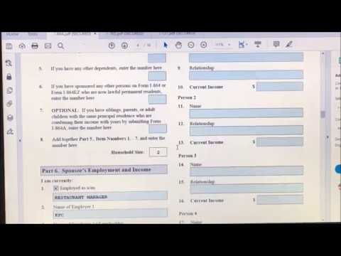 Form i864 instructions
