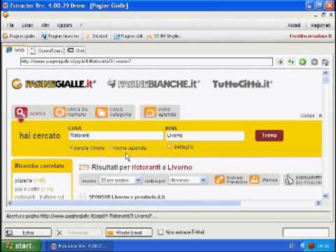SCARICARE DATI PAGINE GIALLE