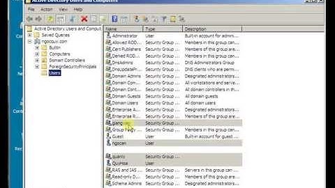 Tạo tài khoản user và tài khoản group - Windows Server