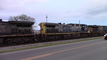 CSXT G964 & F732 ES40DC/AC44CW/AC44CW & GP40-2 Slugset with Horn Salutes and rolling Hammer Down