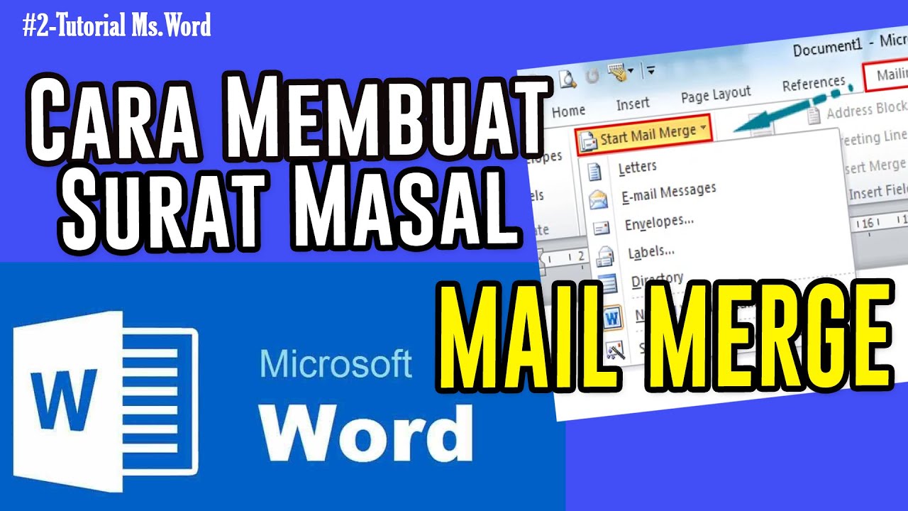 Cara Edit Dan Setting Mailing List Surat Pergerakan Gaji