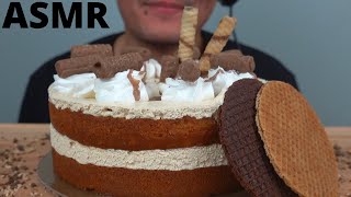 Tres leches cake + chocolate wafers ...