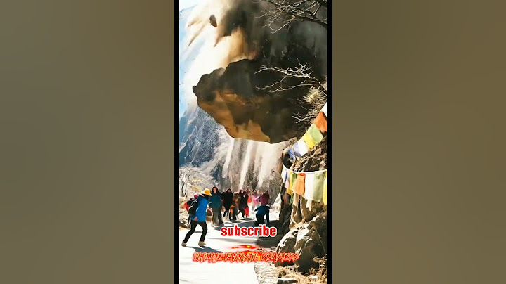 Terrifying Cliff Collapse Caught on Camera | Tourists Run for Their Lives!