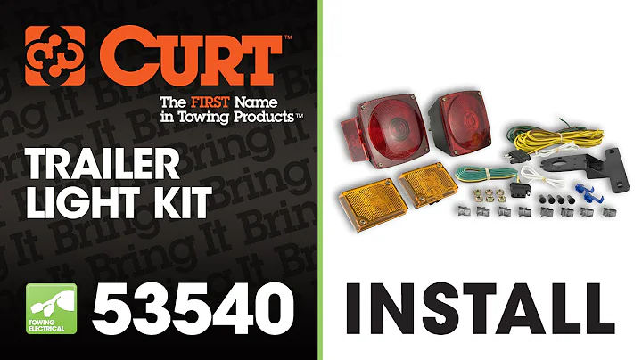 How To Rewire a Trailer with Universal Trailer Light Kit Using CURT 53540