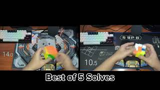 3x3 Rubik's Cube Solve Race Challenge || Best of 5 Solves