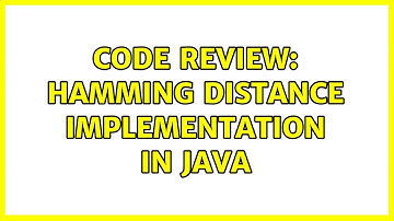 Code Review: Hamming distance implementation in Java