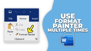 How to use format painter multiple times in ms word