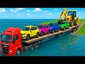 ब्लैक थार vs इंडियन 4x4 गाड़ियाँ 🇮🇳🔥 | Offroad Challenge | GTA Real Life Cars