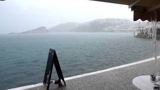 30 seconds Samos: rain storm in Kokkari