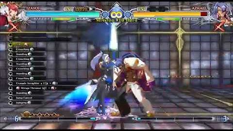 Izayoi 4k Fatal Counter Combo (5C 2C loop) - BBCF
