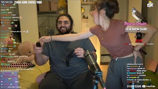Maya Reacts to Esfand Almost Pepper Spraying Himself
