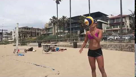 Spin Serve Challenge | Sarah Sponcil Volleyball
