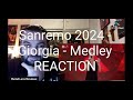 Giorgia -  Il medley di (Sanremo 2024) | REACTION