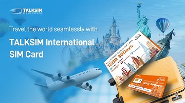 No Activation! Lightning Speed! TALKSIM, Travel Freely!