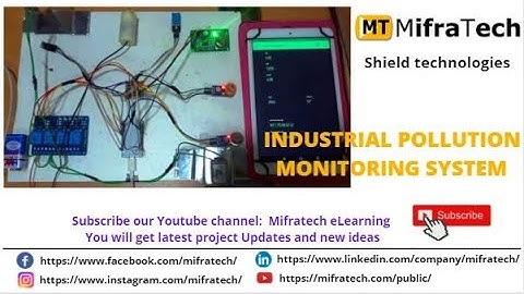 INDUSTRIAL POLLUTION MONITORING SYSTEM MIFRATECH #pollutuionmonitoring #iotprojects #arduinoprojects