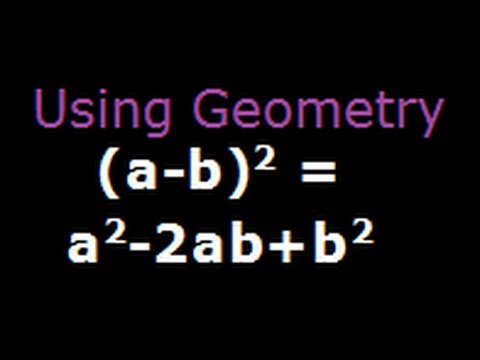 A Minus B Square Derivation Of Algebra Identity