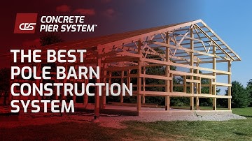 The Best Pole Barn Construction System | Concrete Pier System | Pole Barn Construction