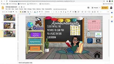 Adding Schoology Assignments to Bitmoji Classroom