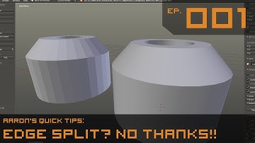 Blender Quick Tips | Edge Split Modifier | Episode 1