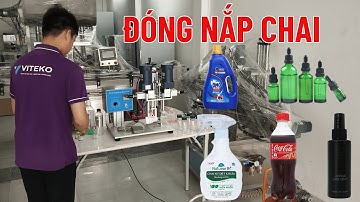 Máy đóng nắp chai đa năng, đóng được nhiều loại nắp chai.