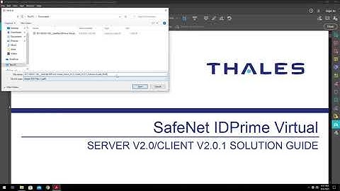 IDPrime Virtual SmartCard - PDF Signing Example