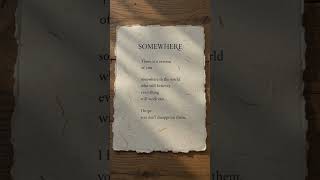 Somewhere — A Poem About the Person You Used to Be | Dear Verse