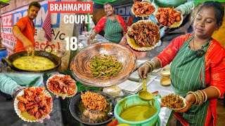 1st Time In Youtube ସଜନା ଛୁଇଁ Chips | Couple Selling 18+ Variety Chips In Brahmapur | Street Food