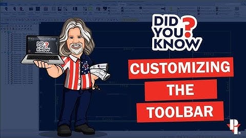 Customizing the Toolbar in AlphaCam
