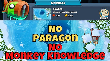 Bloonarius Normal Tutorial || No Monkey Knowledge + No Hero Achievement || Skates - BTD6