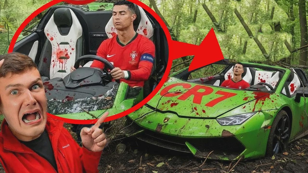 Natagpuan namin ang nabanggang Lamborghini ni Ronaldo! Totoo bang kay CR7 'to?