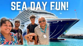 Carnival Magic Sea Days are THE BEST days for FOOD, FUN, and RELAXING!