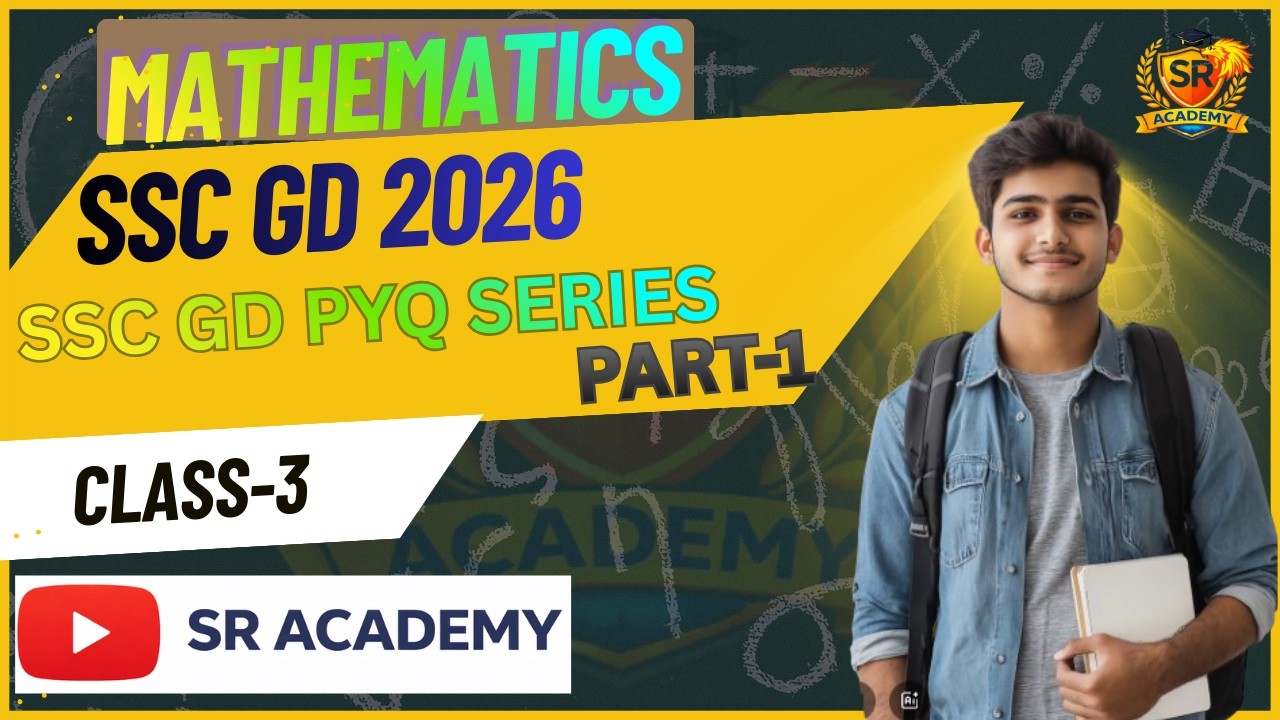 SSC GD 2026 Maths PYQ Class -3 | SSC GD Maths pyq series part 1 | SSC GD Maths 2026
