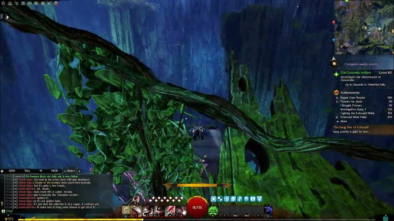 Guild Wars 2 (Lighting the Echovald Wilds) 28 Secret Cavern (without