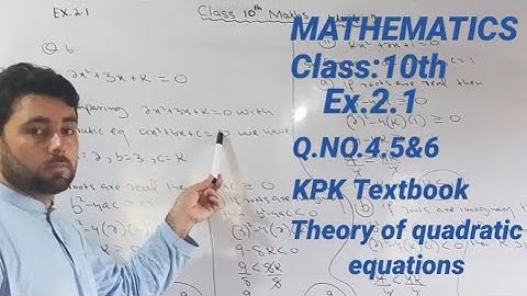 | Maths 10th | Exercise 2.1 | Question no 4.5&6 | KPK Textbook lesson no 2 |