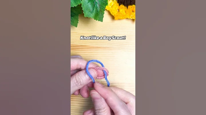 🪢🧶Magic Knot! Knot like a Boy Scout! #crochet #simplicity888 #magicknot #crochê #youtubetutorial